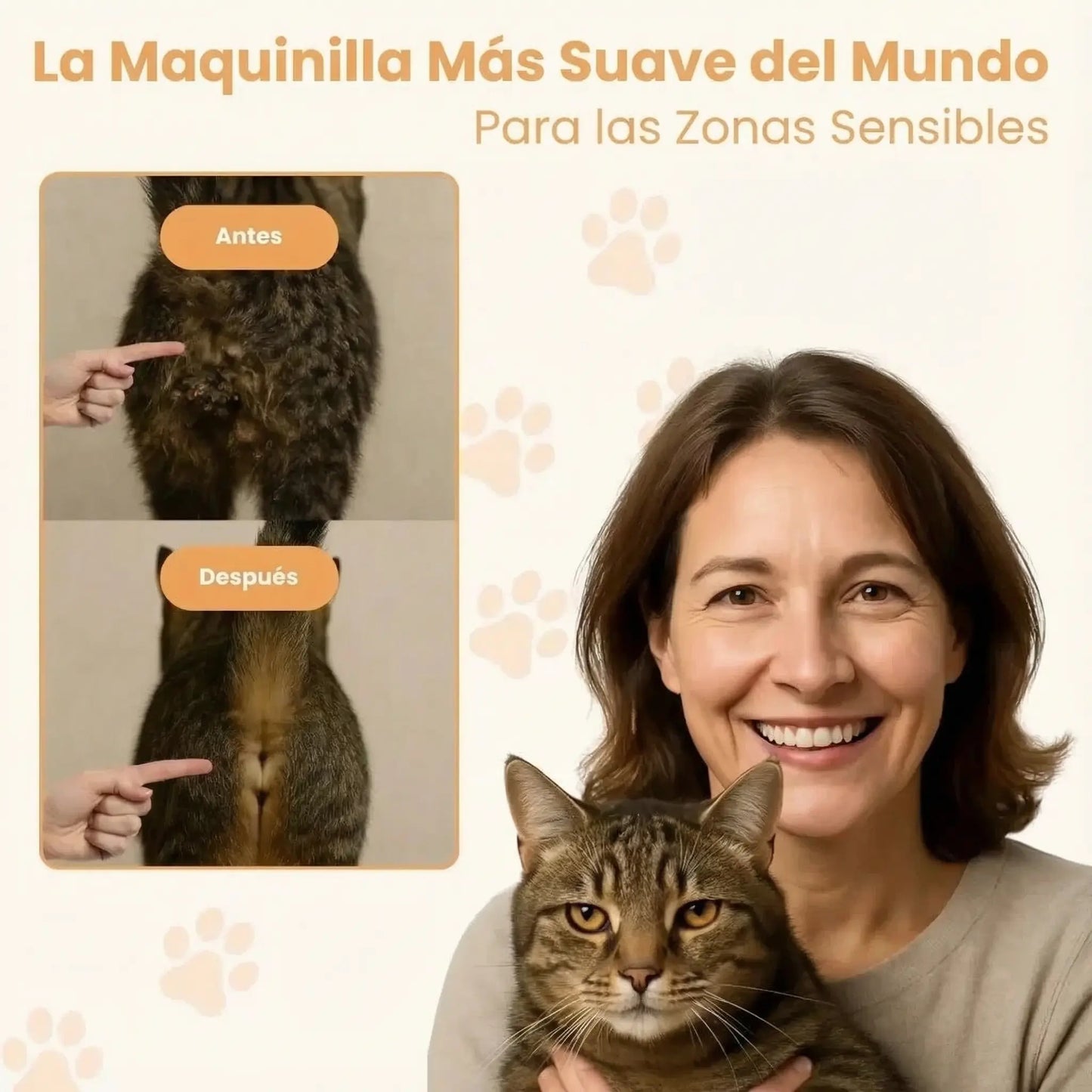 Patounet - Cortapelos de precisión para gatos